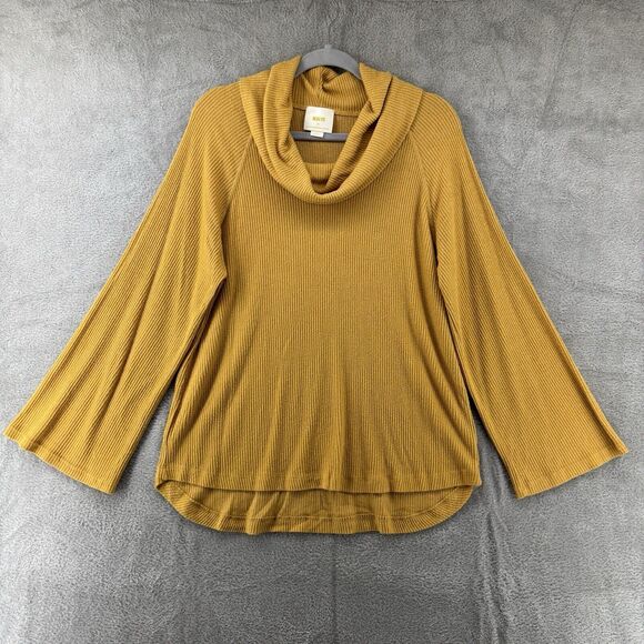 Maeve Anthropologie Sweater Women M Mustard - Picture 1 of 13